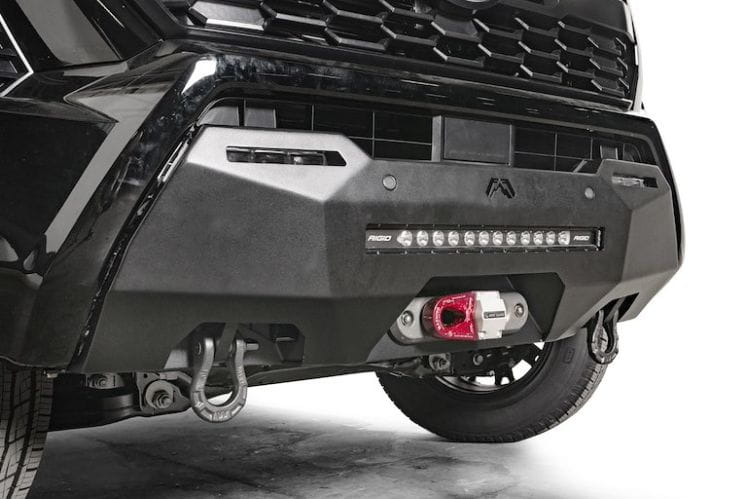 Fab Fours semi hidden winch mount TT24-N6351-1 for 2024-2026 Toyota Tacoma durable Fab Fours winch mount bumper black