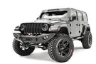 Fab Fours JL18-B4651-1 Lifestyle front bumper winch-ready with no guard on 2018-2025 Jeep Wrangler JL, rugged off-road bumper with sleek design and winch mount capability