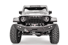 Fab Fours JL18-B4651-1 Lifestyle front bumper winch-ready with no guard on 2018-2025 Jeep Wrangler JL, rugged off-road bumper with sleek design and winch mount capability