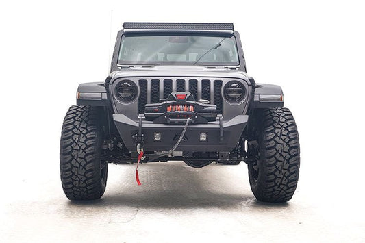 Fab Fours JL18-B4751-1 Jeep Wrangler JL 2018-2024 Stubby Front Bumper No Guard