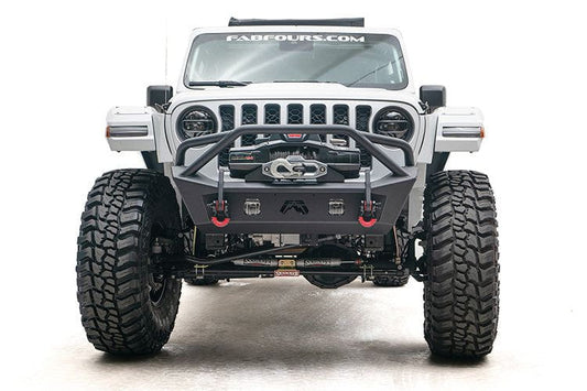 Fab Fours JL18-B4752-1 Jeep Wrangler JL 2018-2024 Stubby Front Bumper Pre-Runner Guard