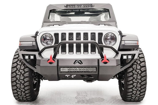Fab Fours JL18-D4652-1 Jeep Gladiator 2020-2024 Vengeance Front Bumper with Pre-Runner Guard