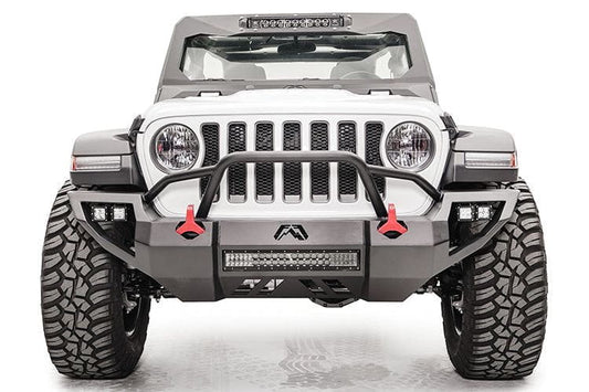Fab Fours JL18-D4652-1 Jeep Wrangler JL 2018-2024 Vengeance Front Bumper with Pre-Runner Guard