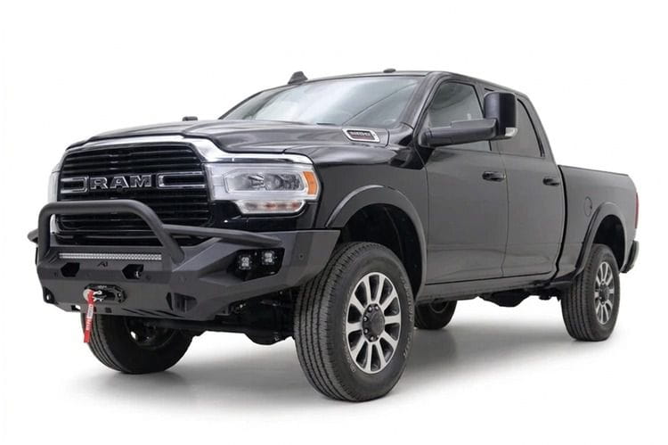 Fab Fours DR19-X4452-1 Dodge Ram 2500/3500 2019-2025 Matrix Front Bumper Winch Ready Pre-Runner Guard