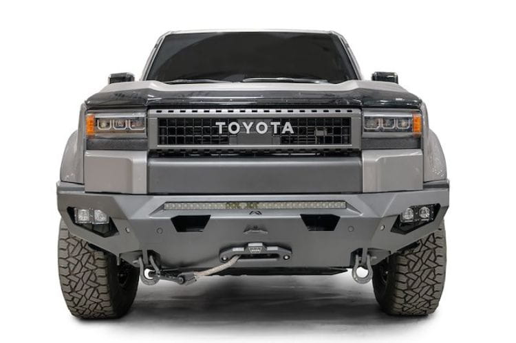 Fab Fours Matrix front bumper TL24-X6751-1 for 2024-2026 Toyota Land Cruiser heavy duty fab fours front winch bumper.