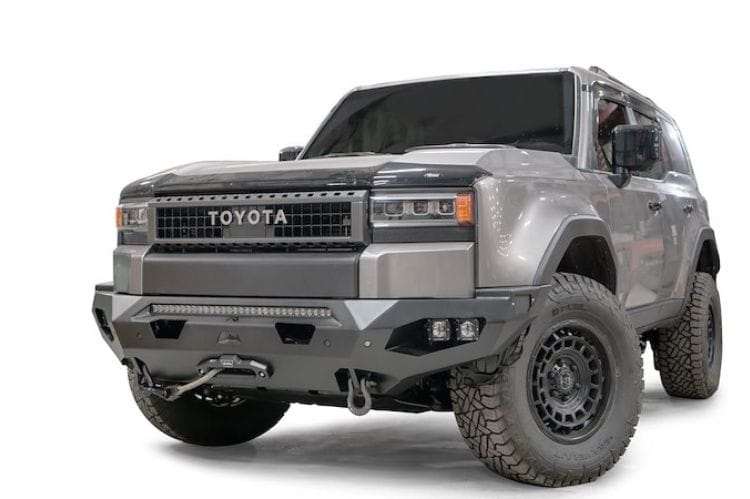 Fab Fours Matrix front bumper TL24-X6751-1 for 2024-2026 Toyota Land Cruiser heavy duty fab fours front winch bumper.