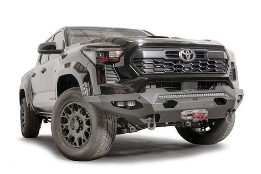 Fab Fours Matrix winch front bumper TT24-X6351-1 for 2024-2026 Toyota Tacoma durable heavy duty front winch bumper black