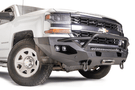 Fab Fours CS16-X4852-1 Matrix front bumper with pre-runner guard for 2016–2018 Chevy Silverado 1500, winch-ready and built for aggressive off-road protection