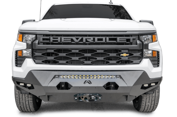 Fab Fours CS22-X5661-1 Chevy Silverado 1500 2022-2025 Matrix Front Bumper Winch Ready No Guard