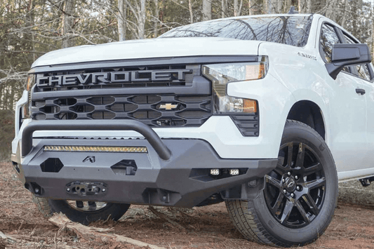 Fab Fours CS22-X5662-1 Chevy Silverado 1500 2022-2025 Matrix Front Bumper Winch Ready Pre-Runner Guard