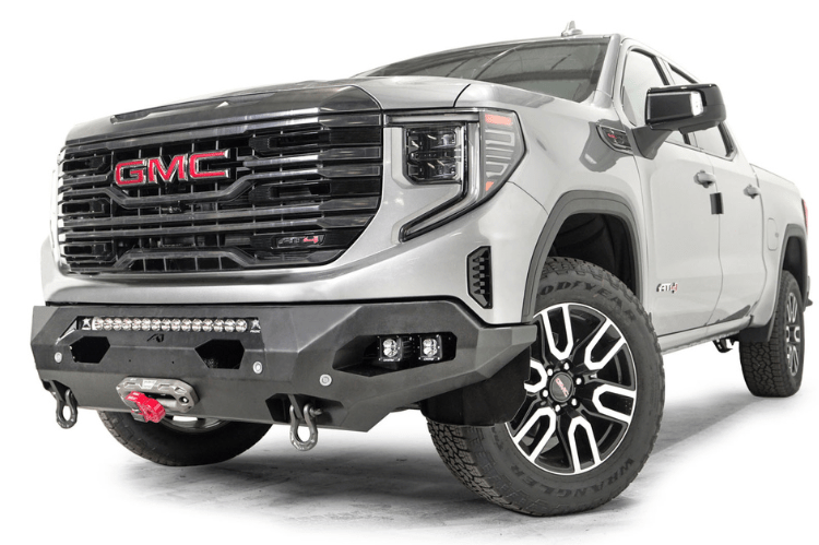 Fab Fours GS23-X5851-1 GMC Sierra 1500 2022-2025 Matrix Front Bumper Winch Ready No Guard