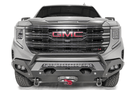 Fab Fours GS23-X5852-1 Matrix front bumper with pre-runner guard for 2022–2024 GMC Sierra 1500, winch-ready and built for aggressive off-road protection and rugged style