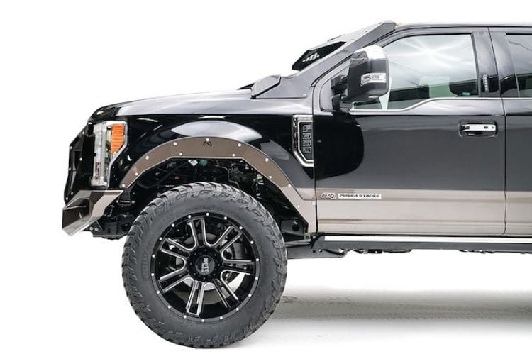 Fab Fours Open Fender System TF4100-1 for 2017-2022 Ford F250/F350 Super Duty set of 4 durable open fender flares
