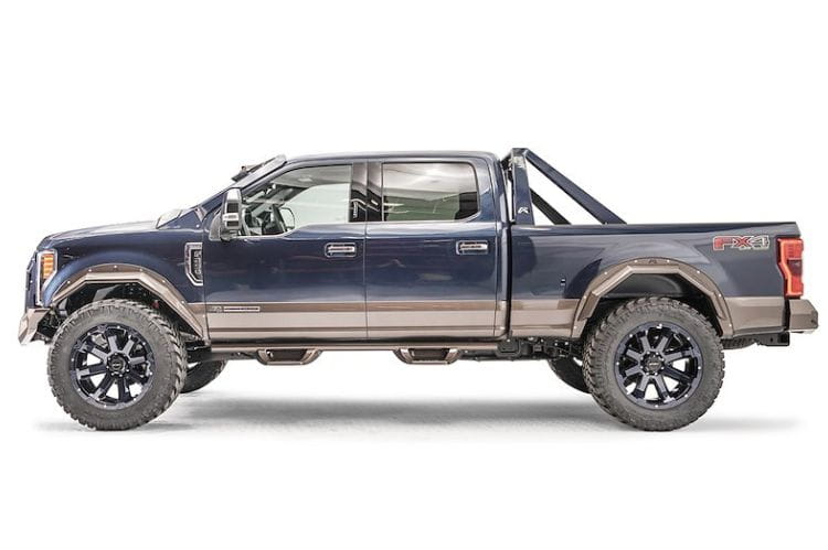 Fab Fours open fender system TF4110-1 for 2017-2022 Ford F250/F350 Superduty heavy duty fab fours fender flares