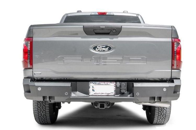 Fab Fours Premium rear bumper FF24-W6551-1 for 2024-2026 Ford F150 durable Ford F150 replacement bumper black finish