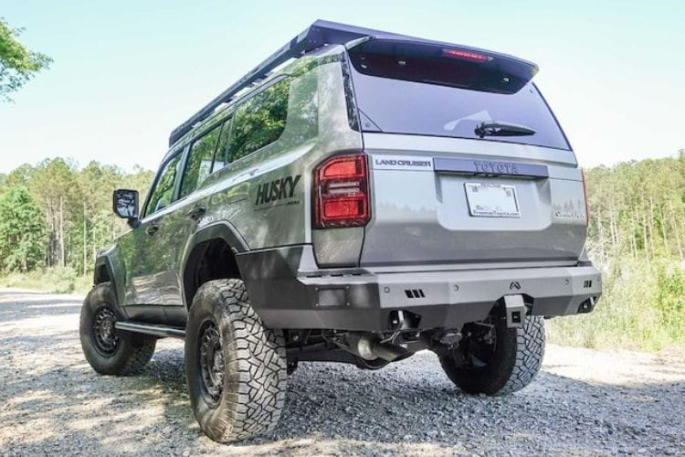 Fab Fours Premium Rear Bumper TL24-Y6751-1 for 2024-2026 Toyota Land Cruiser, premium Fab Fours truck bumper for rugged protection