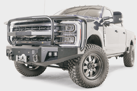 Fab Fours FS23-A5950-1 Ford F250/F350 Superduty 2023-2024 New Premium Front Bumper Winch Ready with Full Guard