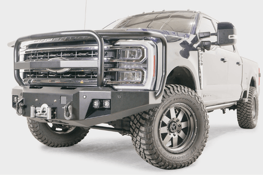 Fab Fours FS23-A5950-1 Ford F250/F350 Superduty 2023-2025 New Premium Front Bumper Winch Ready with Full Guard