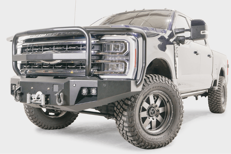 Fab Fours FS23-A5950-1 Ford F250/F350 Superduty 2023-2025 New Premium Front Bumper Winch Ready with Full Guard