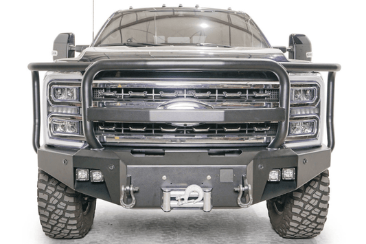 Fab Fours FS23-A5950-1 Ford F250/F350 Superduty 2023-2024 New Premium Front Bumper Winch Ready with Full Guard