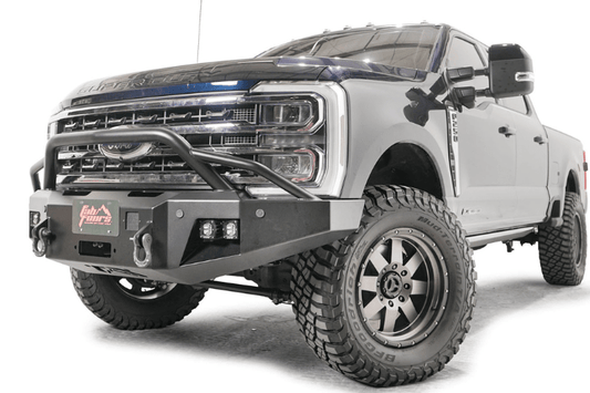 Fab Fours FS23-A5952-1 Ford F250/F350 Superduty 2023-2025 New Premium Front Bumper Winch Ready Pre-Runner Guard