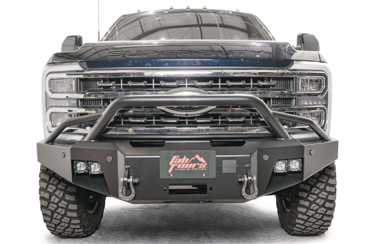 Fab Fours FS23-A5952-1 Ford F250/F350 Superduty 2023-2025 New Premium Front Bumper Winch Ready Pre-Runner Guard