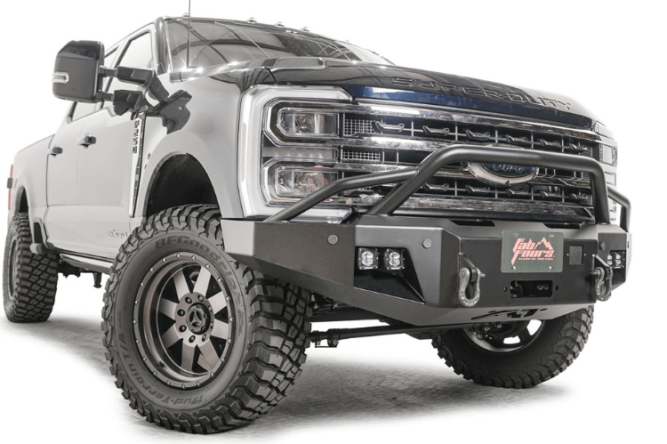 Fab Fours FS23-A5952-1 Ford F250/F350 Superduty 2023-2025 New Premium Front Bumper Winch Ready Pre-Runner Guard