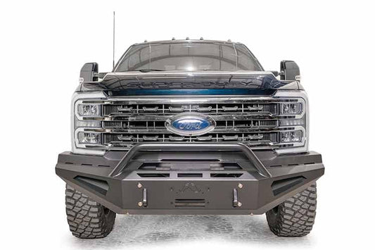 Fab Fours Red Steel FS23-RS5962-1 Ford F450/F550 Superduty 2023-2024 Front Bumper Winch Ready Pre-Runner Guard