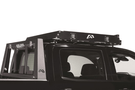 Fab Fours Universal Roof Rack 48" RR48-1 with 2-stage matte black powder coat finish installed on 1999–2016 Ford F250/F350 Super Duty, featuring a durable and stylish roof rack design