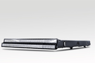 Fab Fours Universal Roof Rack 48" RR48-1 installed on 1999–2016 Ford F450/F550 Super Duty, featuring a premium matte black roof rack designed for heavy-duty use and mounting Fab Four truck accessories