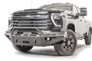 Fab Fours Red Steel CH24-RS6162-1  Chevy Silverado 2500/3500 HD 2024-2025 Front Bumper Winch Ready Pre-Runner Guard