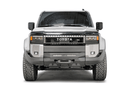 Fab Fours TL24-N6751-1 front winch bumper for 2024-2026 Toyota Land Cruiser with hidden winch mount; no guard design for a clean, heavy duty upgrade