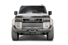 Fab Fours TL24-N6751-1 front winch bumper for 2024 Toyota Land Cruiser with hidden winch mount; no guard design for a clean, heavy duty upgrade