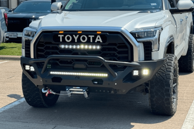 Fab Fours TT22-X5452-1 Matrix Front Bumper with Pre-Runner Guard, Winch Ready for Toyota Tundra 2022-2024