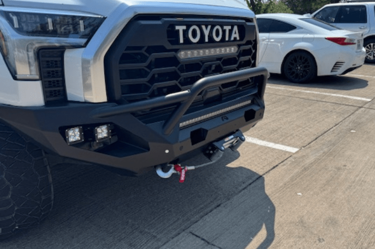 Fab Fours TT22-X5452-1 Matrix Front Bumper with Pre-Runner Guard, Winch Ready for Toyota Tundra 2022-2024