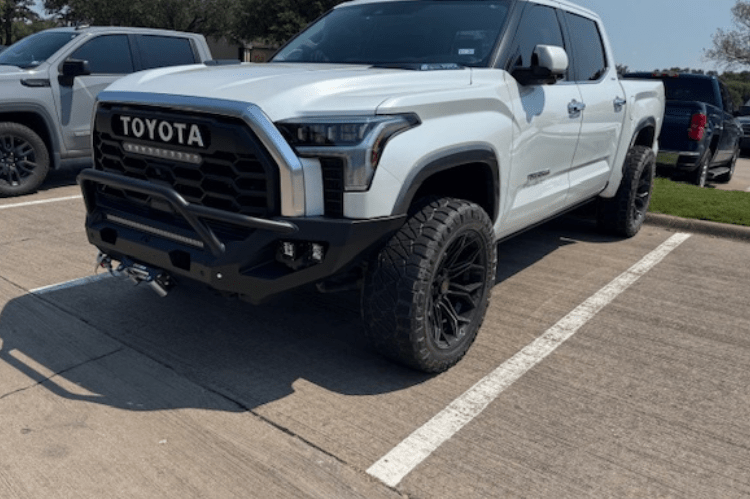 Fab Fours TT22-X5452-1 Matrix Front Bumper with Pre-Runner Guard, Winch Ready for Toyota Tundra 2022-2024