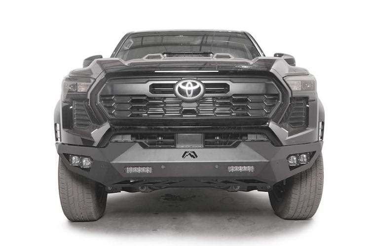 Fab Fours Vengeance front bumper TT24-D6351-1 for 2024-2026 Toyota Tacoma durable Fab Fours Vengeance bumper black finish