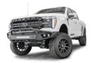Fab Fours Vengeance front bumper FF24-D6552-1 with pre-runner guard for 2024 Ford F150, heavy-duty steel protection.