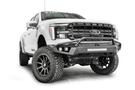 Fab Fours Vengeance front bumper FF24-D6552-1 with pre-runner guard for 2024 Ford F150, heavy-duty steel protection.