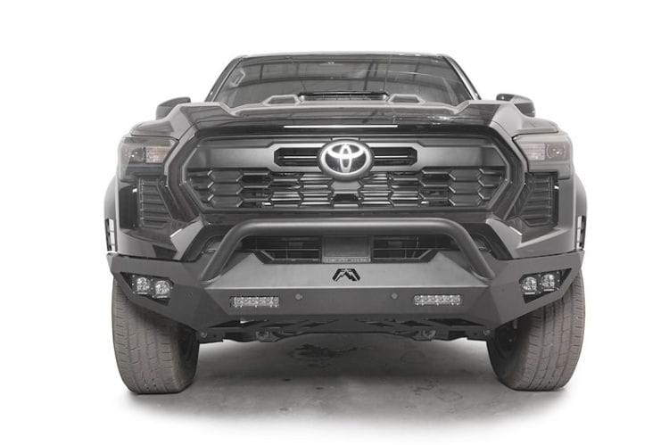 Fab Fours Vengeance Pre Runner front bumper TT24-D6352-1 for 2024-2026 Toyota Tacoma durable Prerunner bumper black finish