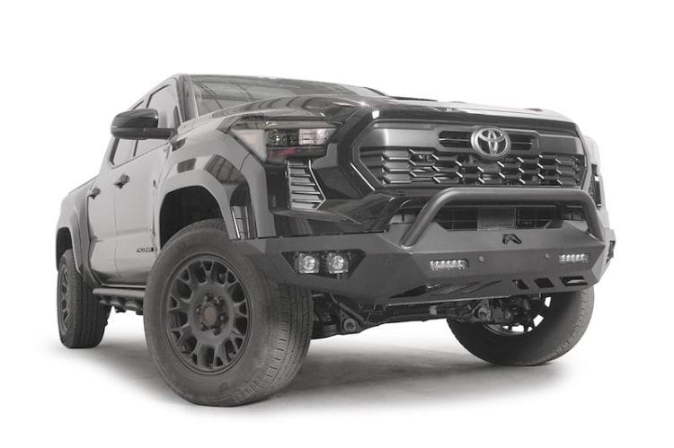 Fab Fours Vengeance Pre Runner front bumper TT24-D6352-1 for 2024-2026 Toyota Tacoma durable Prerunner bumper black finish