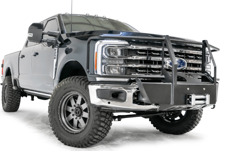 Fab Fours FS23-N5970-1 Ford F250/F350 Superduty 2023-2026 Winch Mount Front Bumper Full Guard