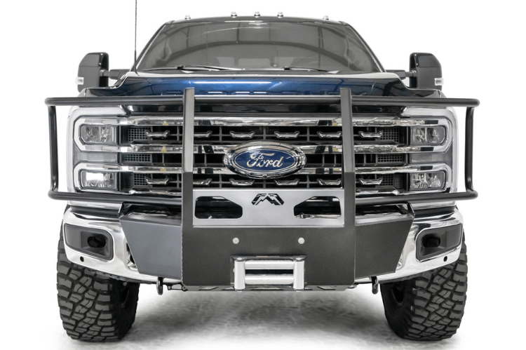 Fab Fours FS23-N5970-1 Ford F250/F350 Superduty 2023-2024 Winch Mount Front Bumper Full Guard