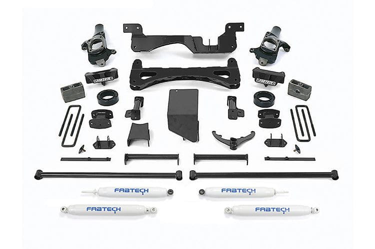 Fab Tech K1014 GMC Sierra 2500HD/3500HD 2001-2010 6" Performance System with Performance Shocks