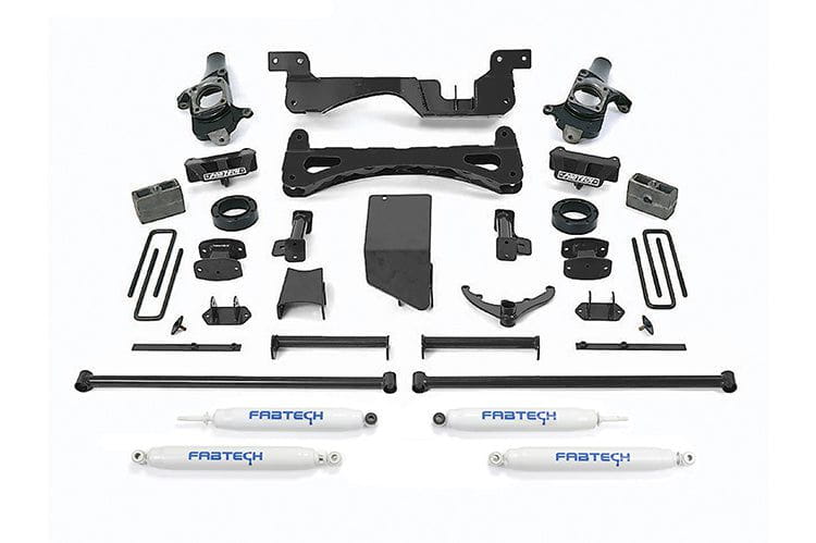 Fab Tech K1014 GMC Sierra 2500HD/3500HD 2001-2010 6" Performance System with Performance Shocks