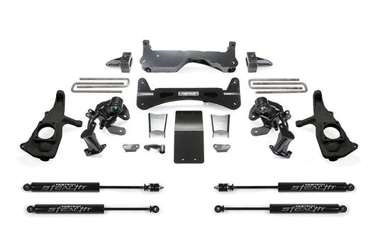 Fab Tech K1046M GMC Sierra 2500HD/3500HD 2014-2017 6" RTS System with Stealth Shocks