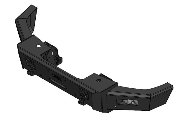 Flog Industries FIFS-C2535-2427F-s 2024-2027 Chevy Silverado 2500/3500 Frontier Series Front Winch Bumper Base with Sensors