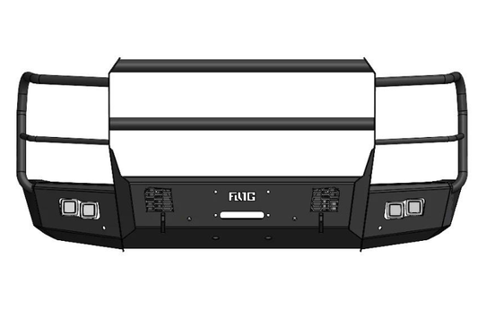 Flog Industries FIFS-C2535-2427F-FG 2024-2027 Chevy Silverado 2500/3500 Frontier Series Front Winch Bumper Full Guard