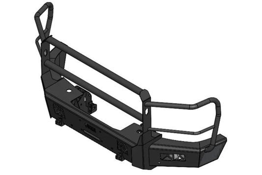 Flog Industries FIFS-C2535-2427F-FG 2024-2027 Chevy Silverado 2500/3500 Frontier Series Front Winch Bumper Full Guard