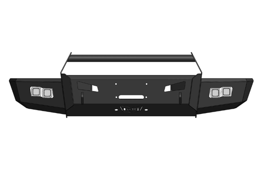 Flog Industries FIFS-D4555-2019+F-BB-s 2019-2024 Dodge Ram 4500/5500 Frontier Series Front Winch Bumper Bull Bar with Sensors
